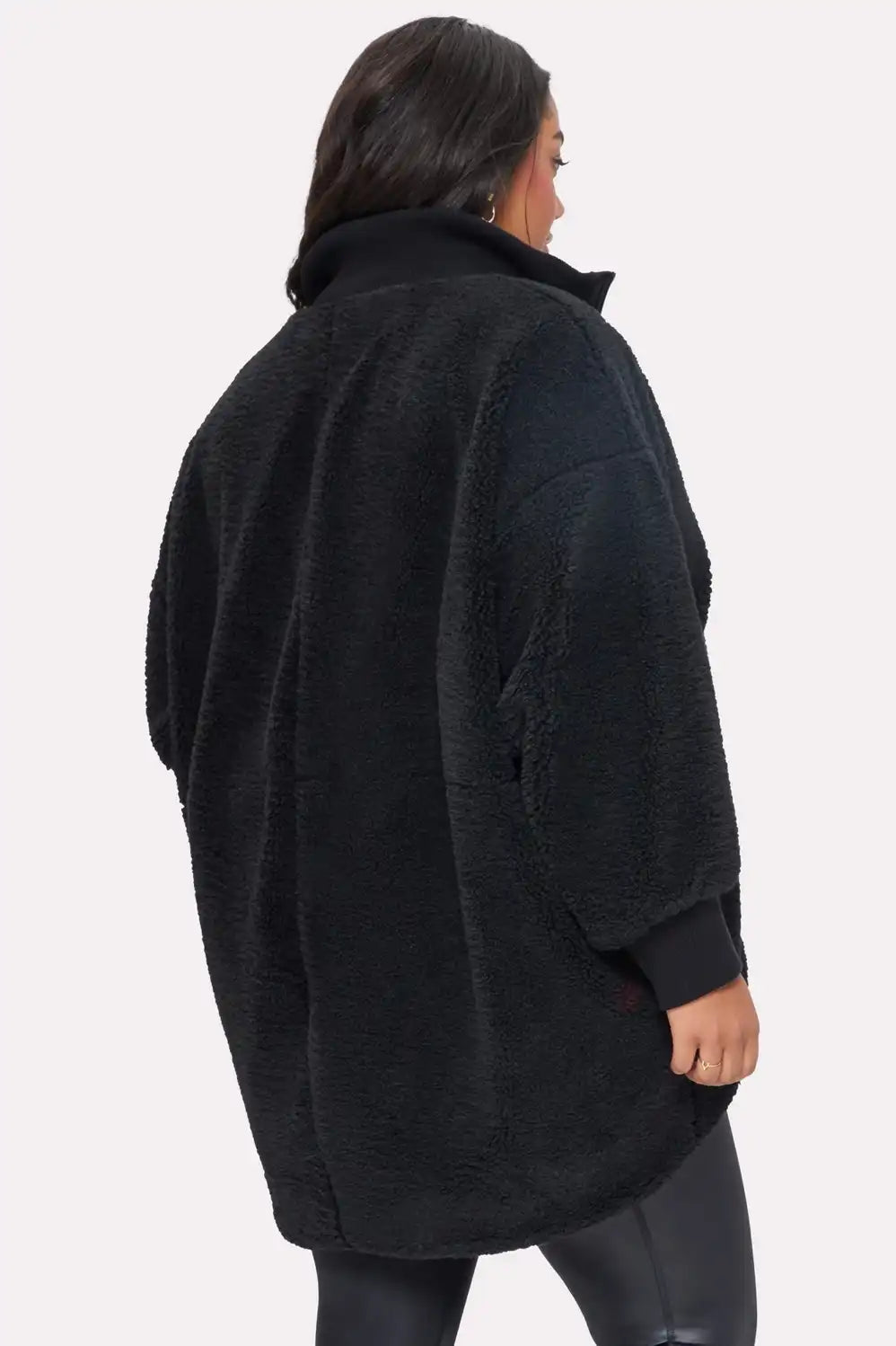 Oversized Teddy Cocoon Jacket