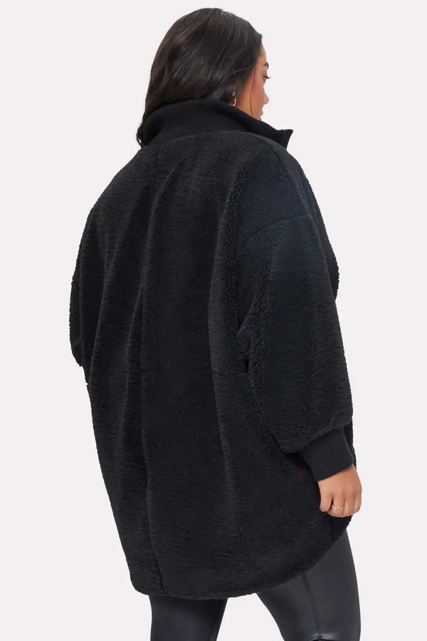 Oversized Teddy Cocoon Jacket