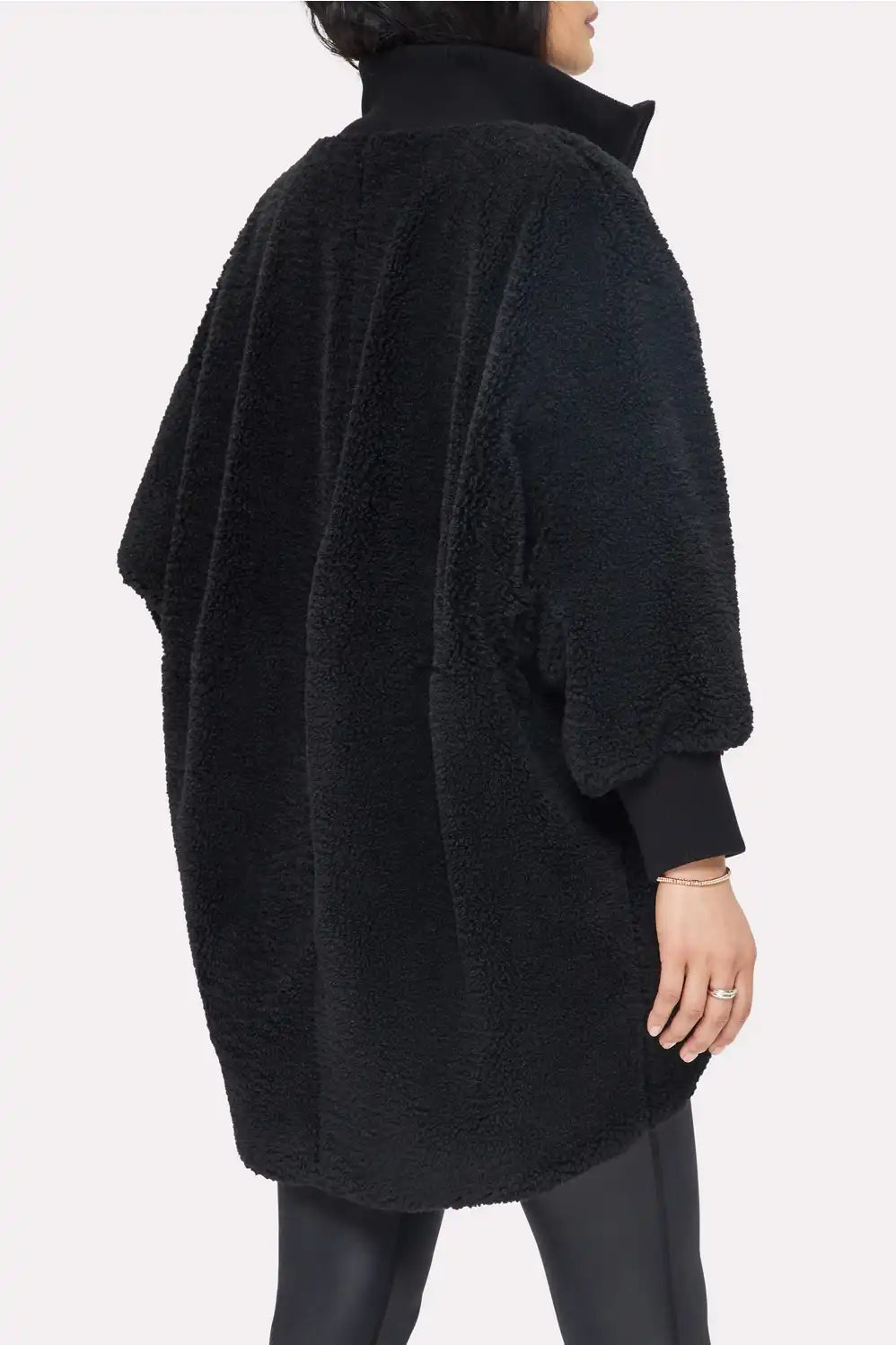 Oversized Teddy Cocoon Jacket Secondary image