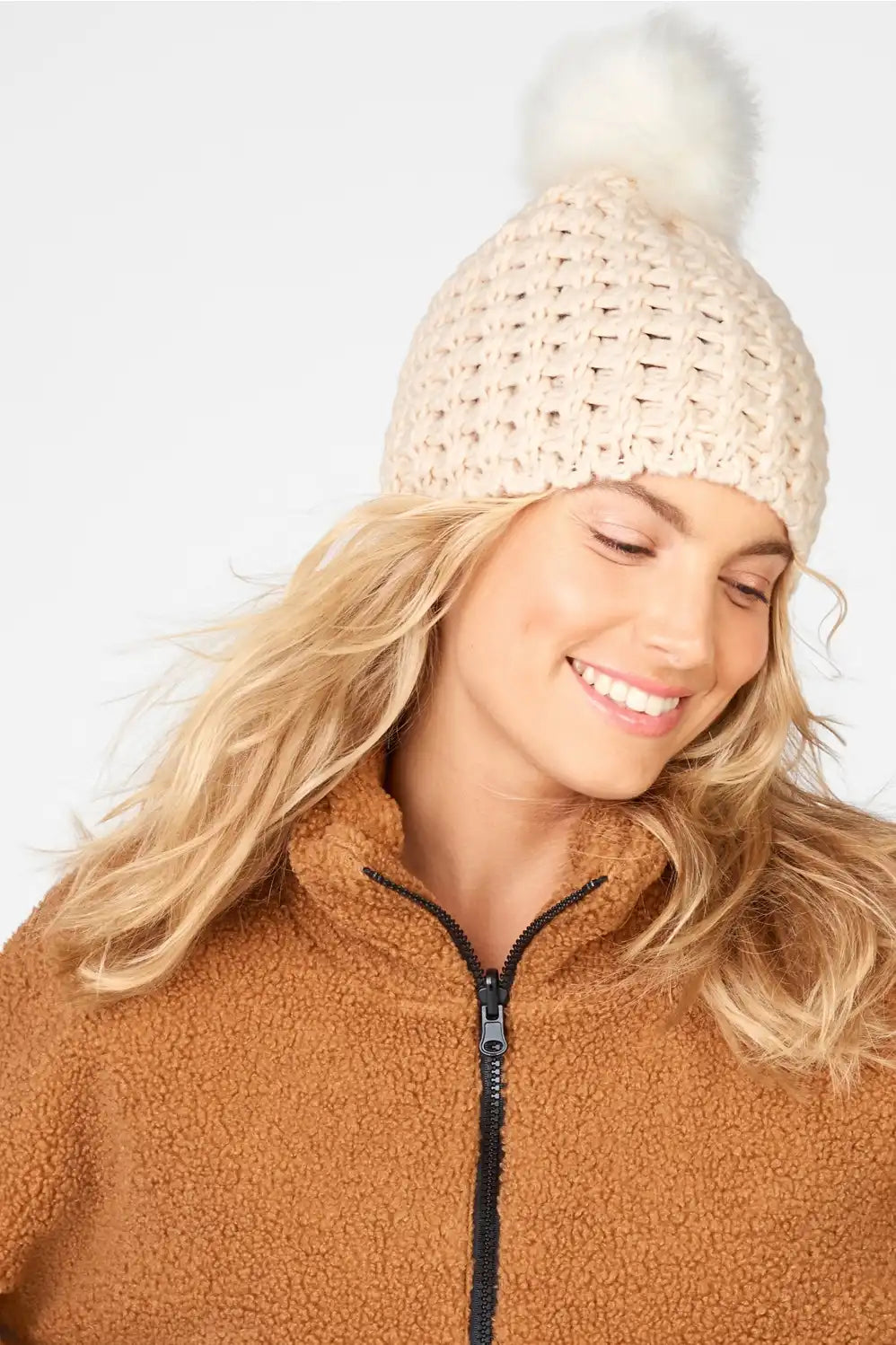 The Chunky Knit Beanie With Pom Main image