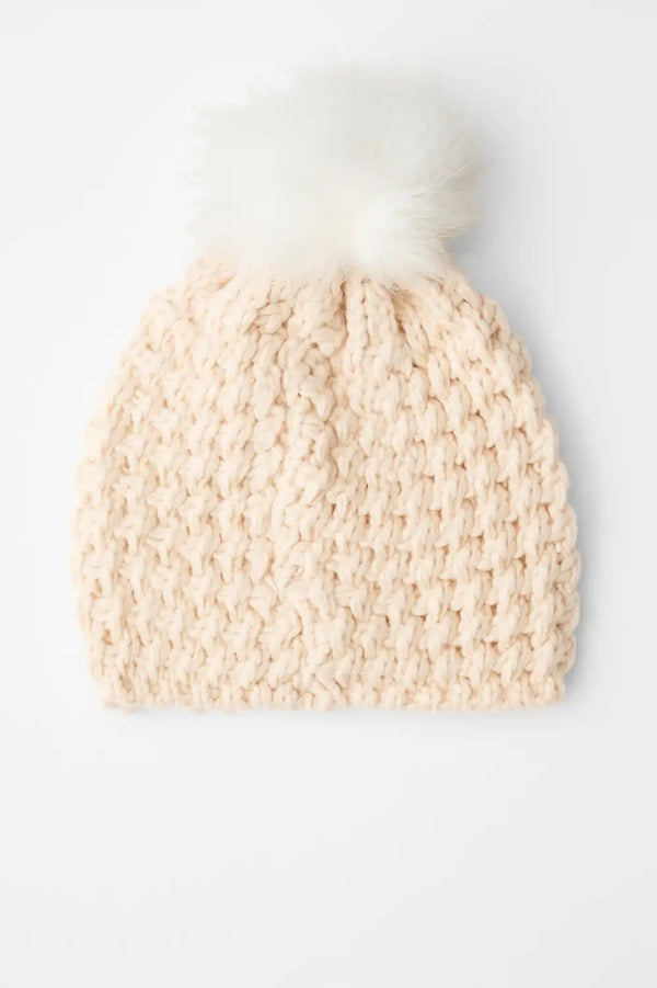 The Chunky Knit Beanie With Pom