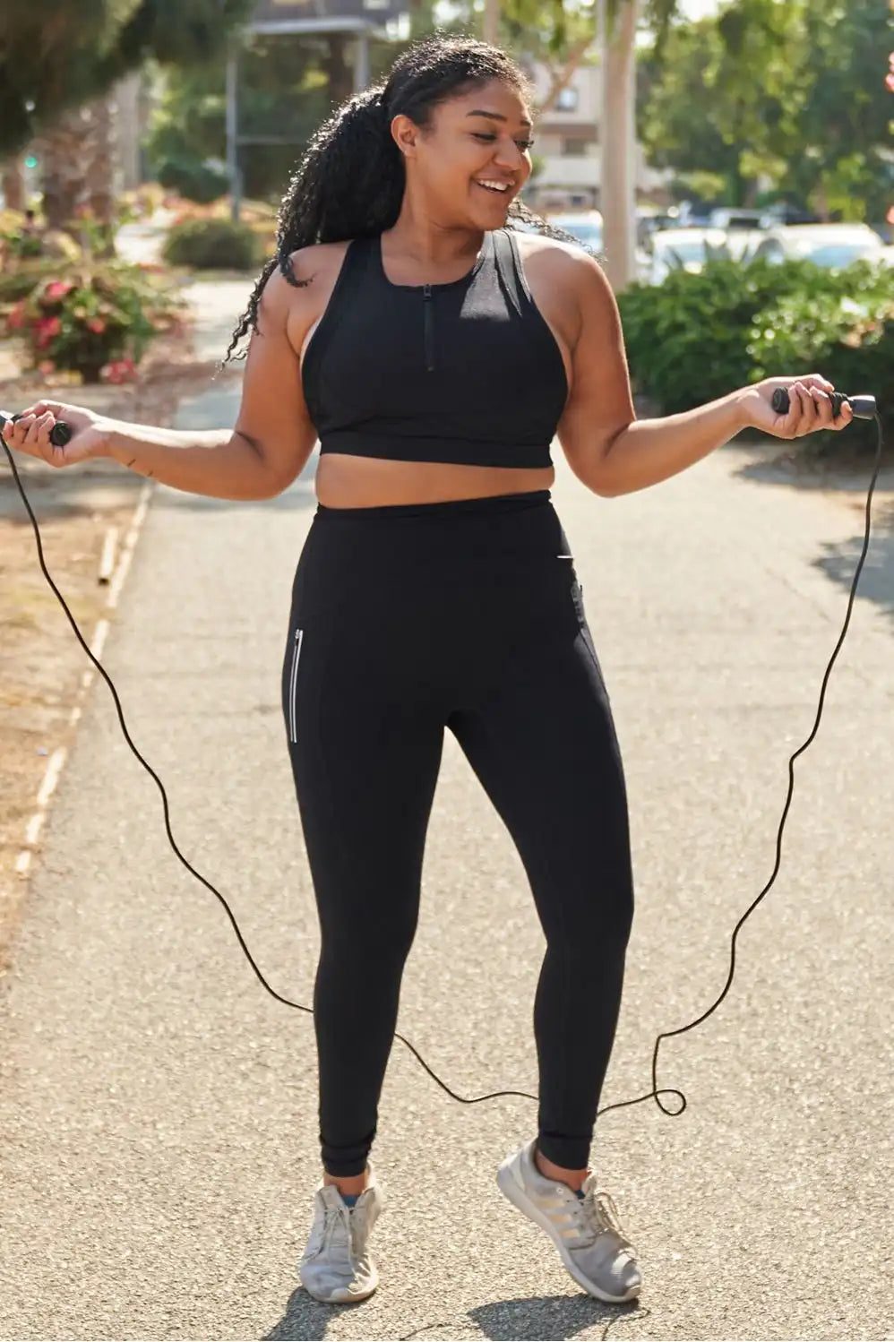 Blare Zip Front High Impact Sports Bra