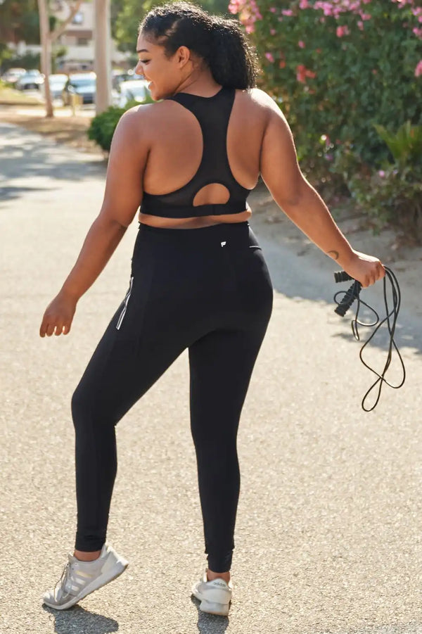 Blare Zip Front High Impact Sports Bra