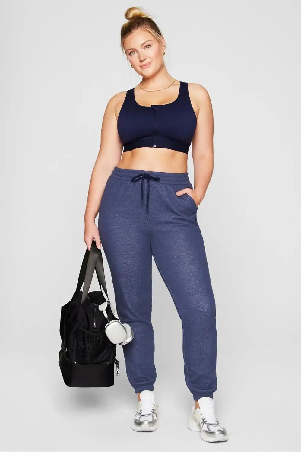 Front Zip High Impact Sports Bra