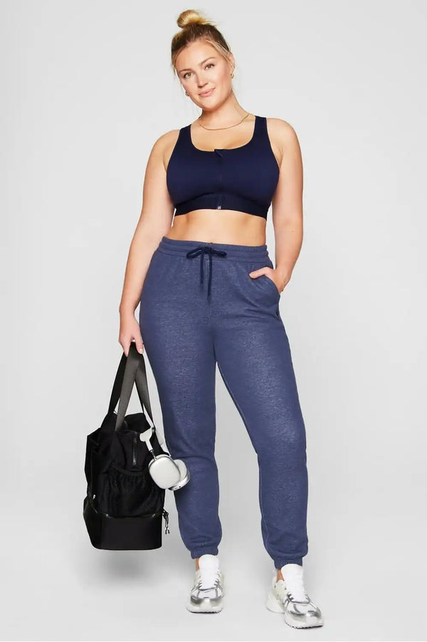 Front Zip High Impact Sports Bra