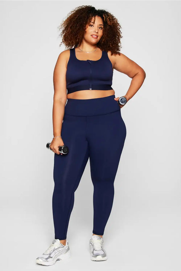 Front Zip High Impact Sports Bra