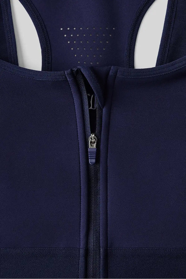 Front Zip High Impact Sports Bra