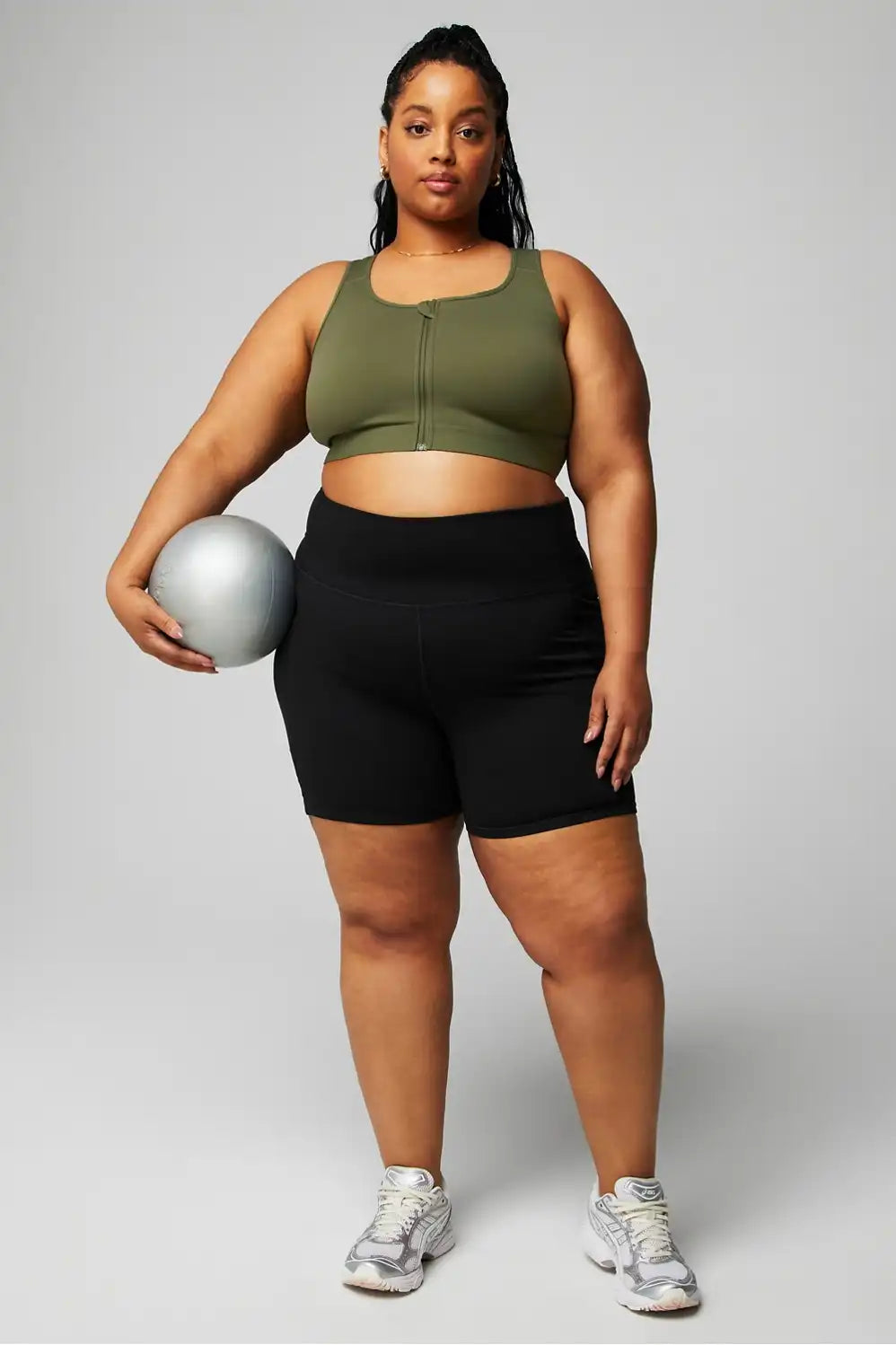 Front Zip High Impact Sports Bra