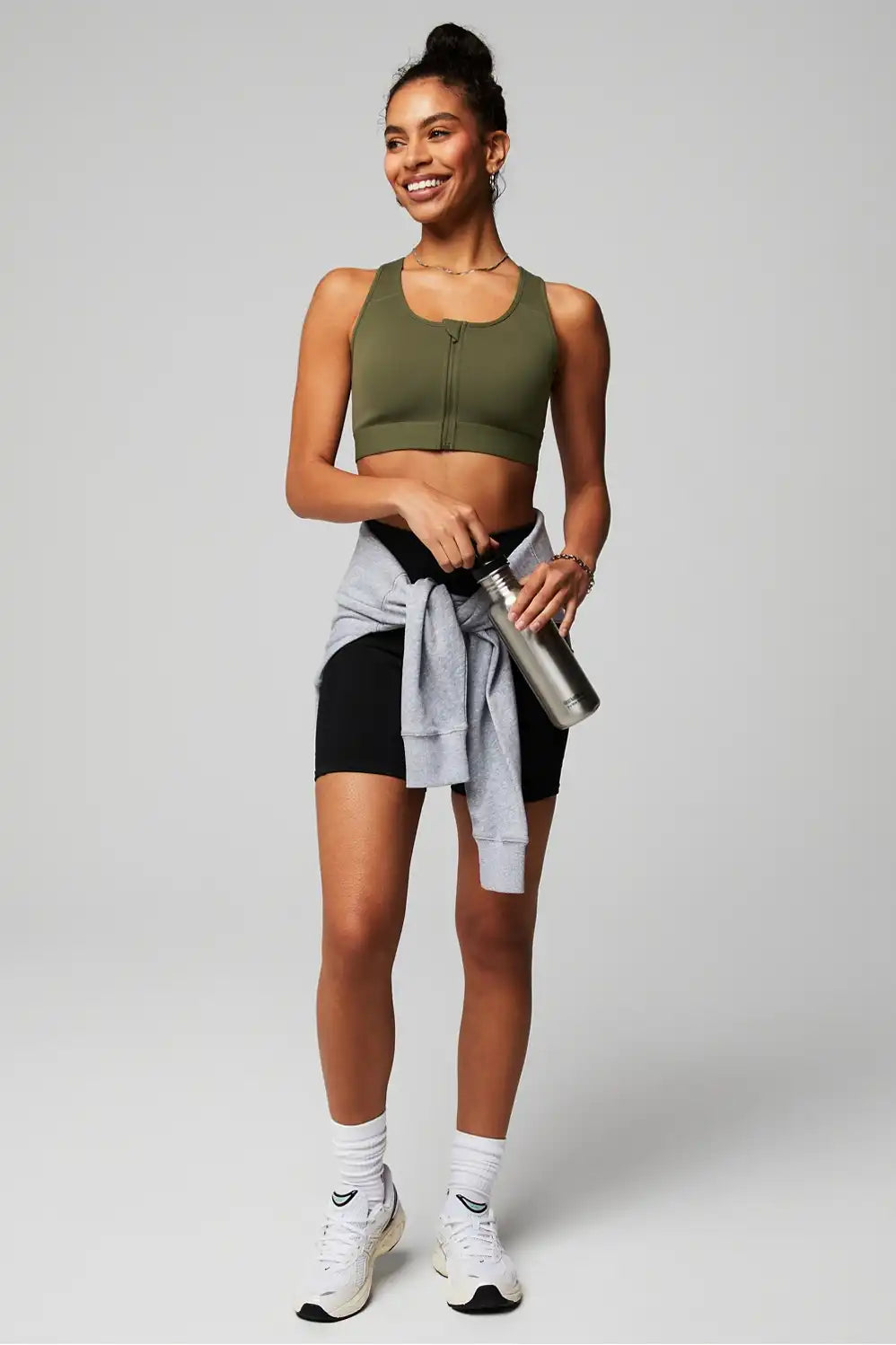 Front Zip High Impact Sports Bra