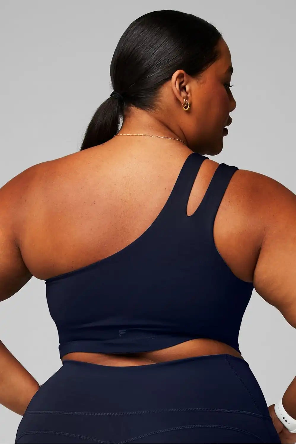 Asymmetrical Double Strap Midi Bra