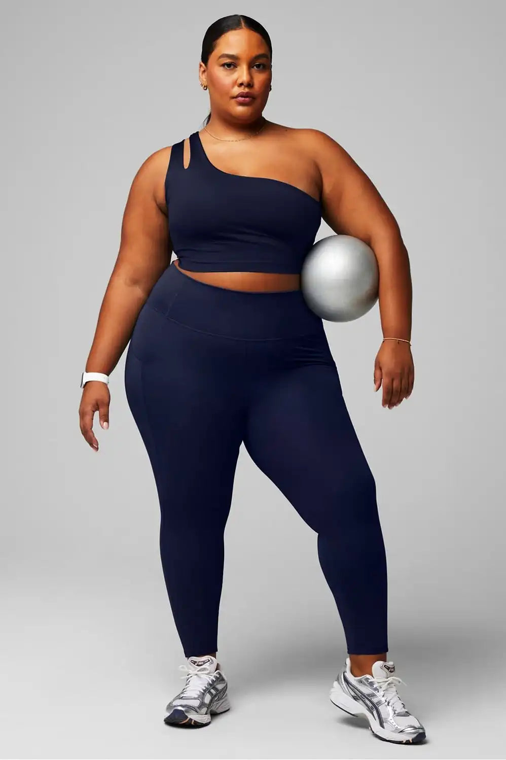 Asymmetrical Double Strap Midi Bra