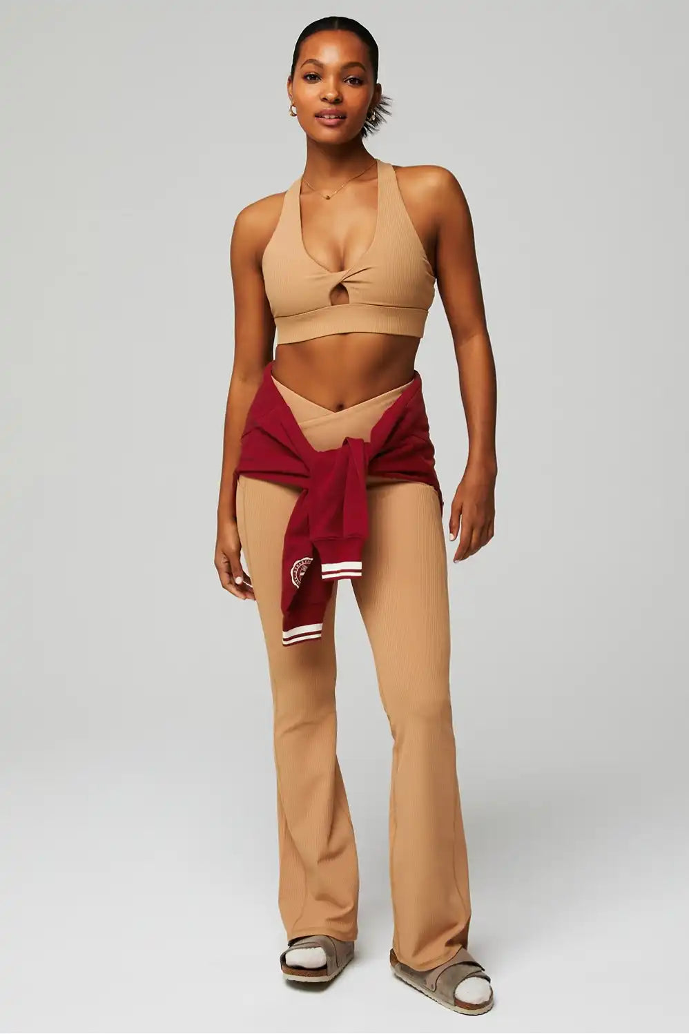 Oasis Rib Twist Medium Impact Sports Bra