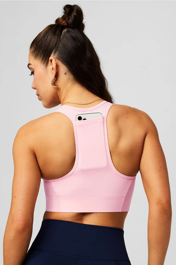 On-The-Go Front Zip Medium Impact Sports Bra