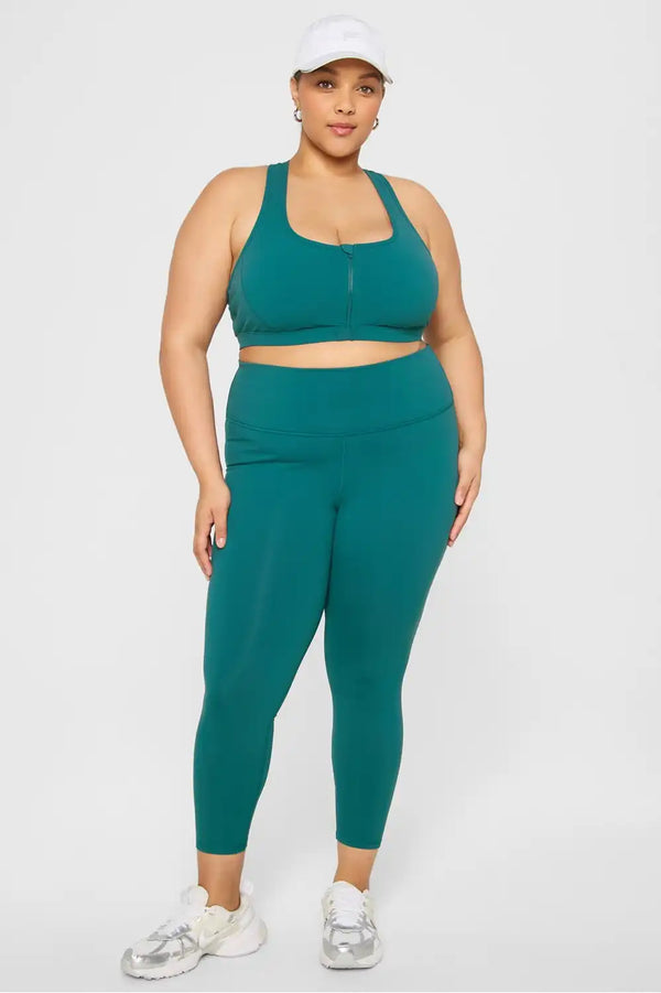 Essential Front Zip Medium Impact Sports Bra