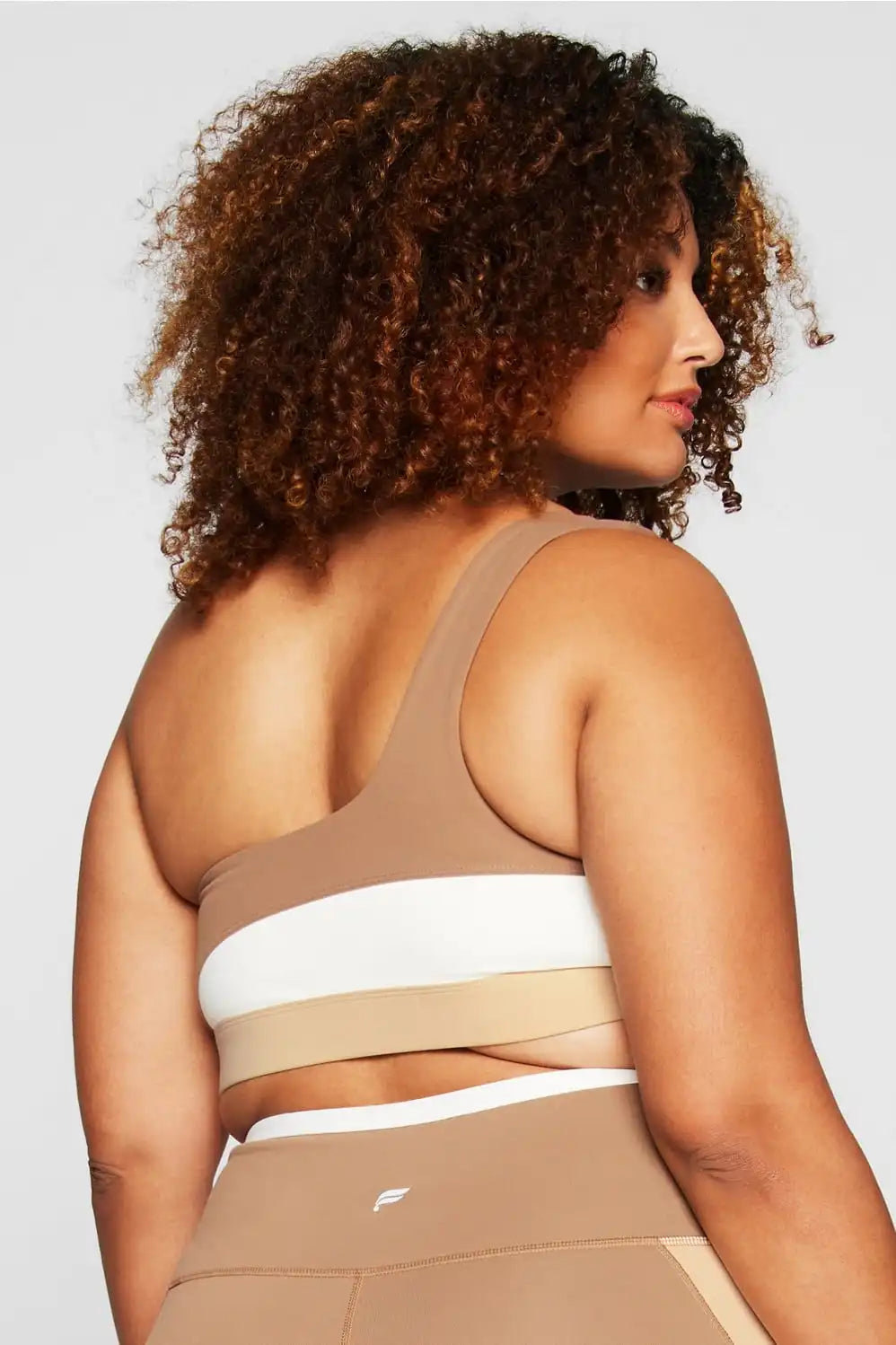 Color-Blocked Asymmetrical Low Impact Bra