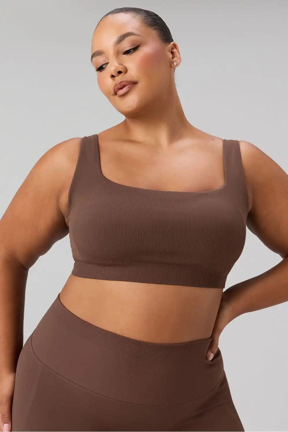 Sleek Seamless Square Neck Low Impact Bra