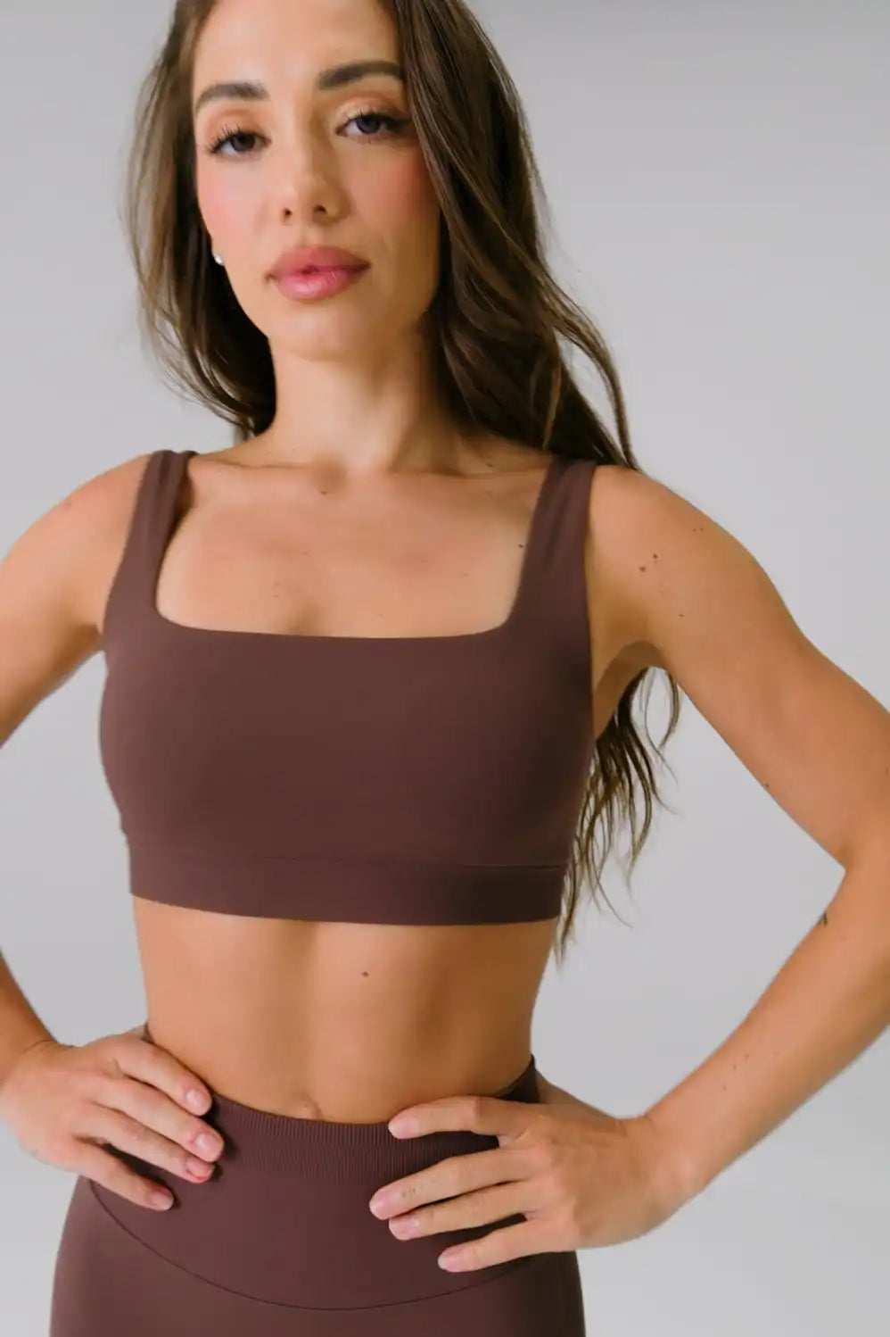 Sleek Seamless Square Neck Low Impact Bra