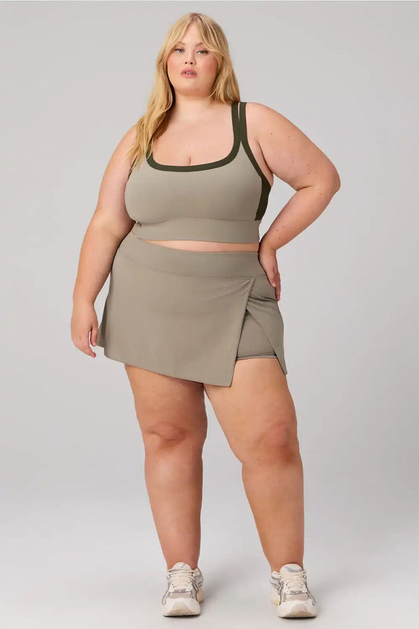 Principal Color Block Longline Medium Impact Bra
