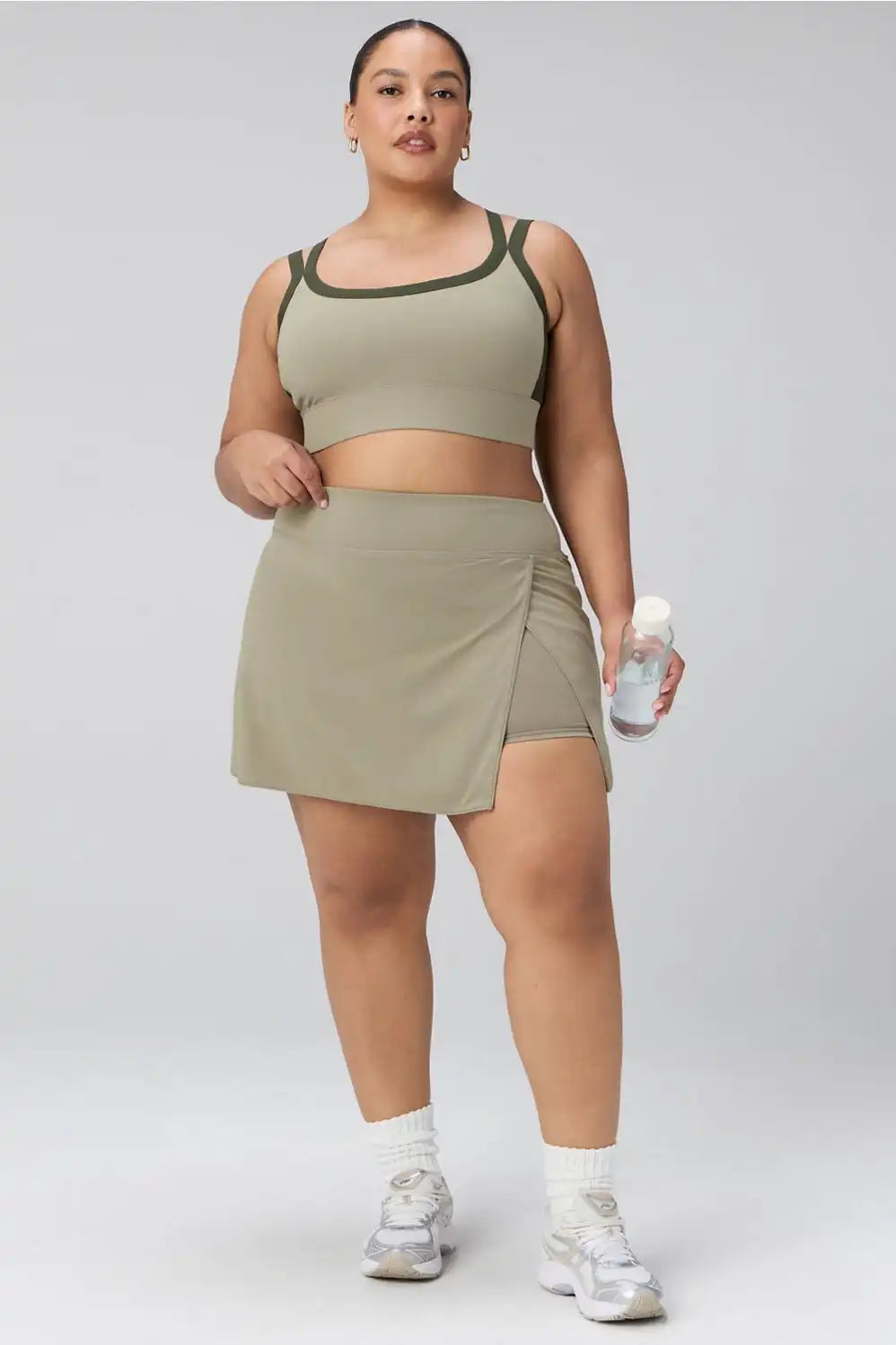 Principal Color Block Longline Medium Impact Bra