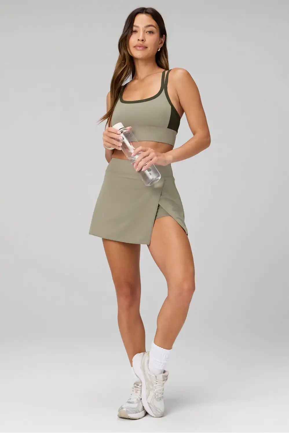 Principal Color Block Longline Medium Impact Bra