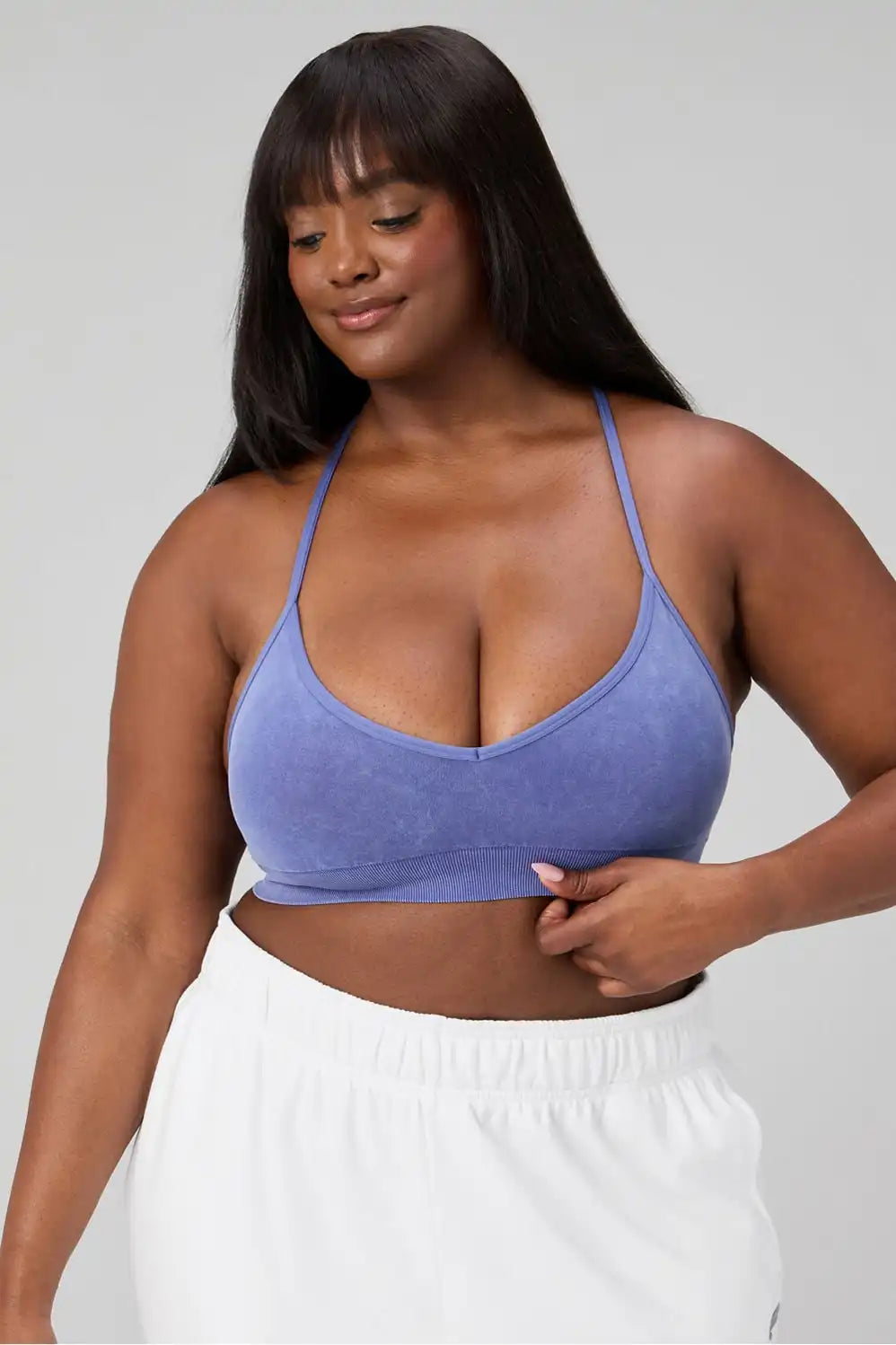 Seamless V-Neck Low Impact Bra