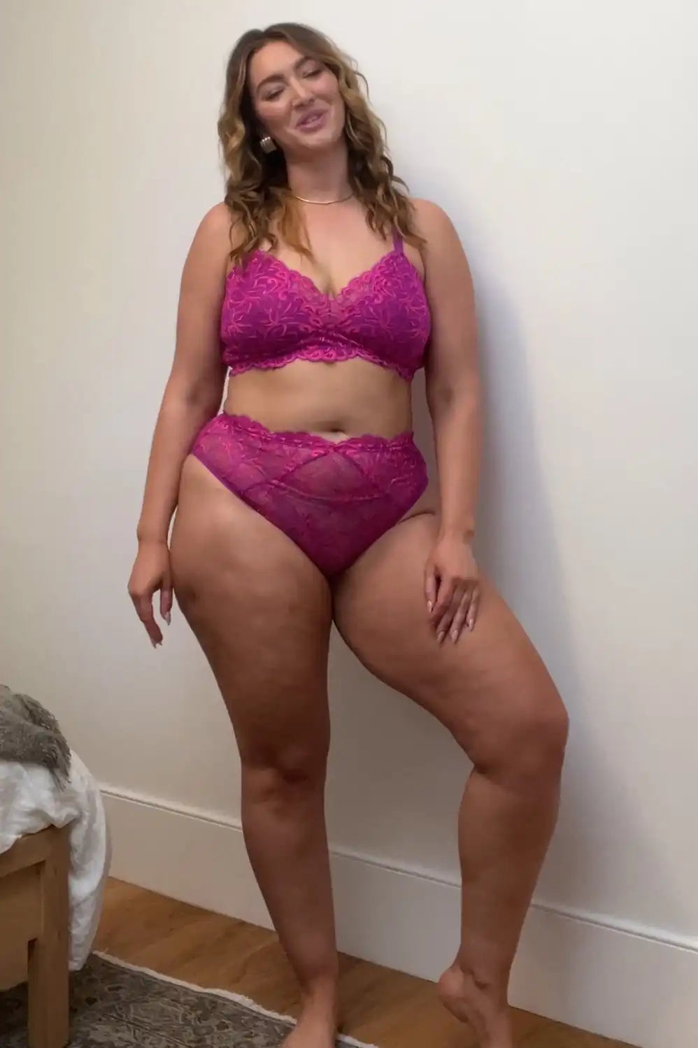 Smoothing Lace Plunge Bralette