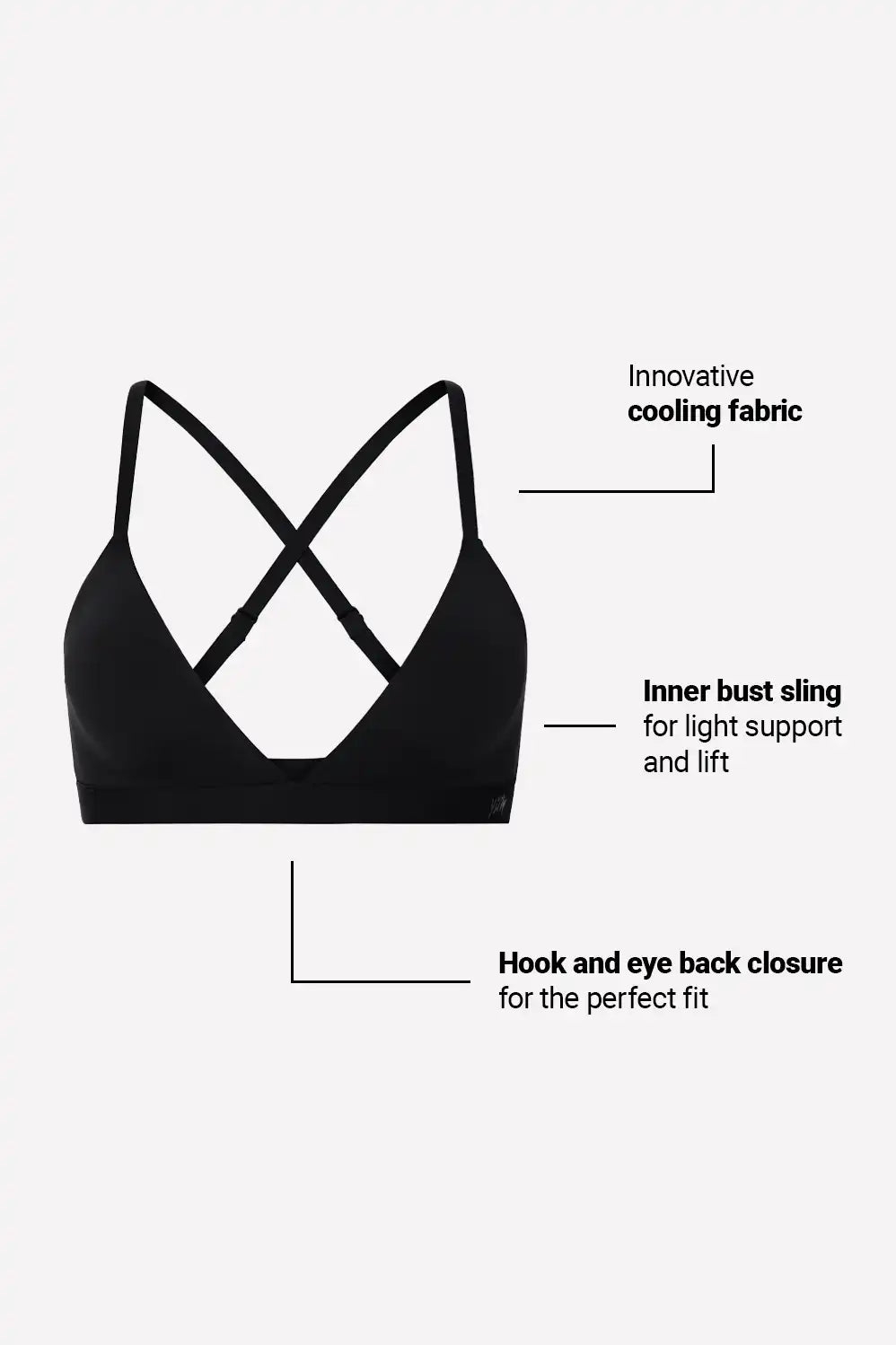 Smoothed Reality Supportive Triangle Bralette