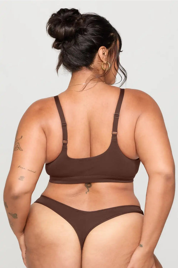 Snug Cotton Scoop Bralette