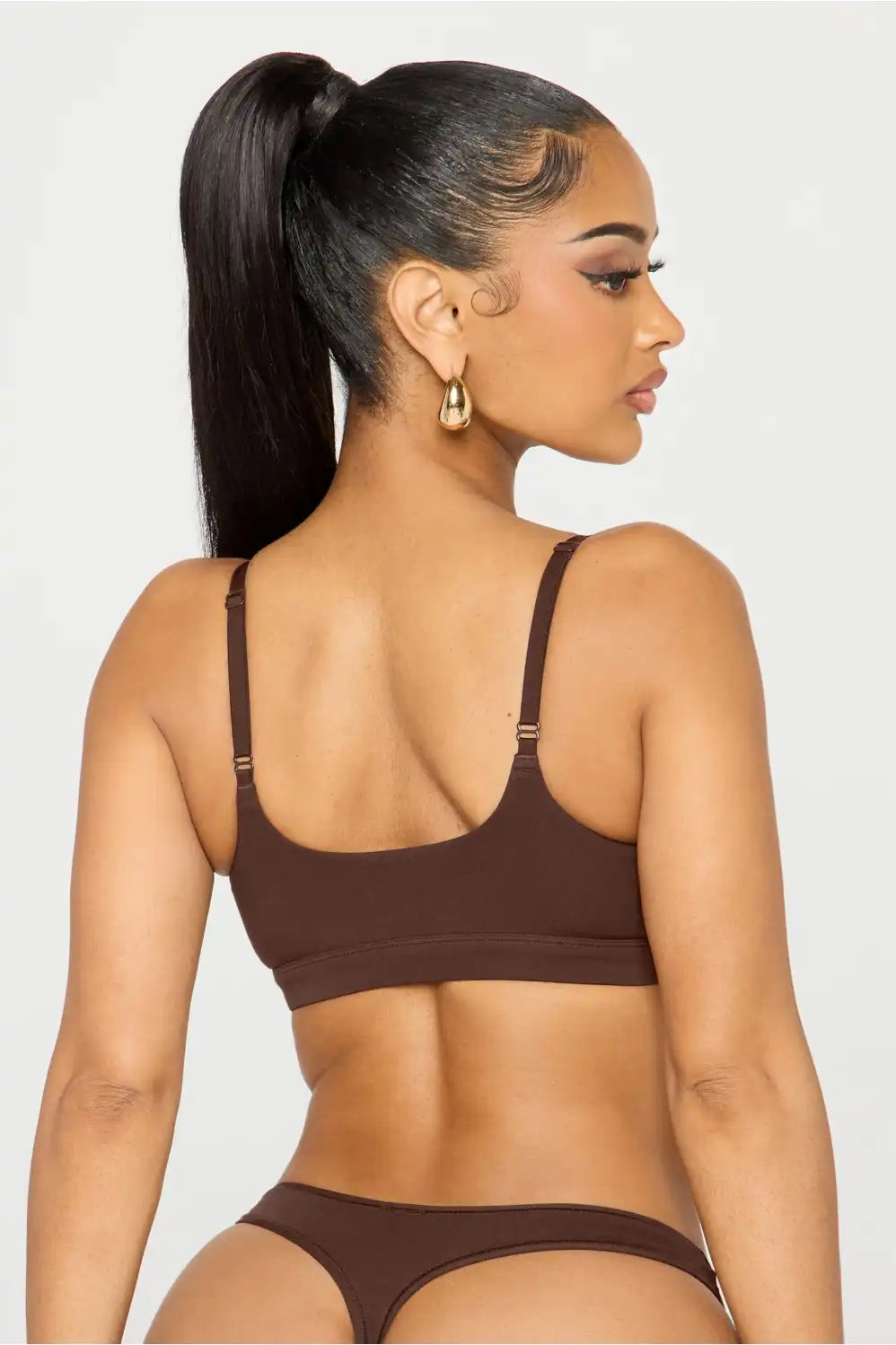 Snug Cotton Scoop Bralette