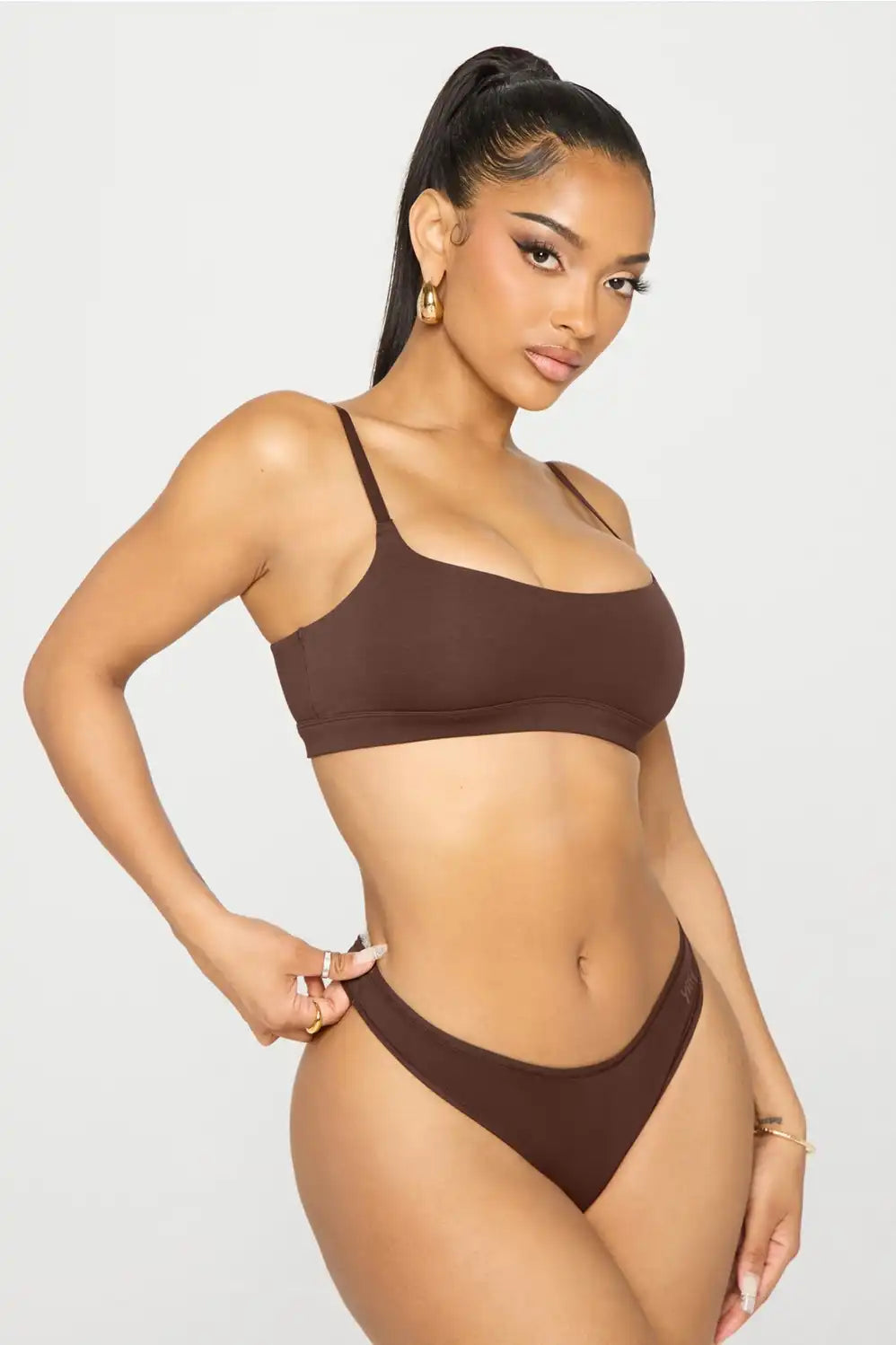 Snug Cotton Scoop Bralette