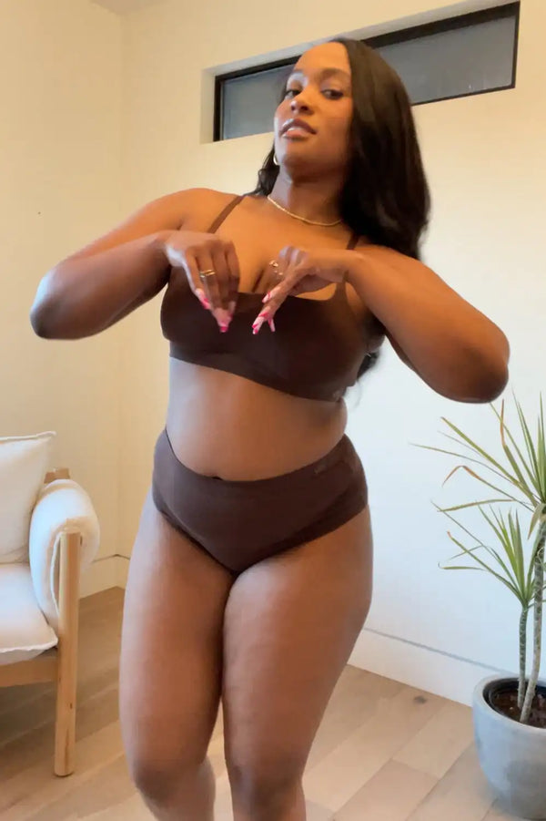 Snug Cotton Scoop Bralette