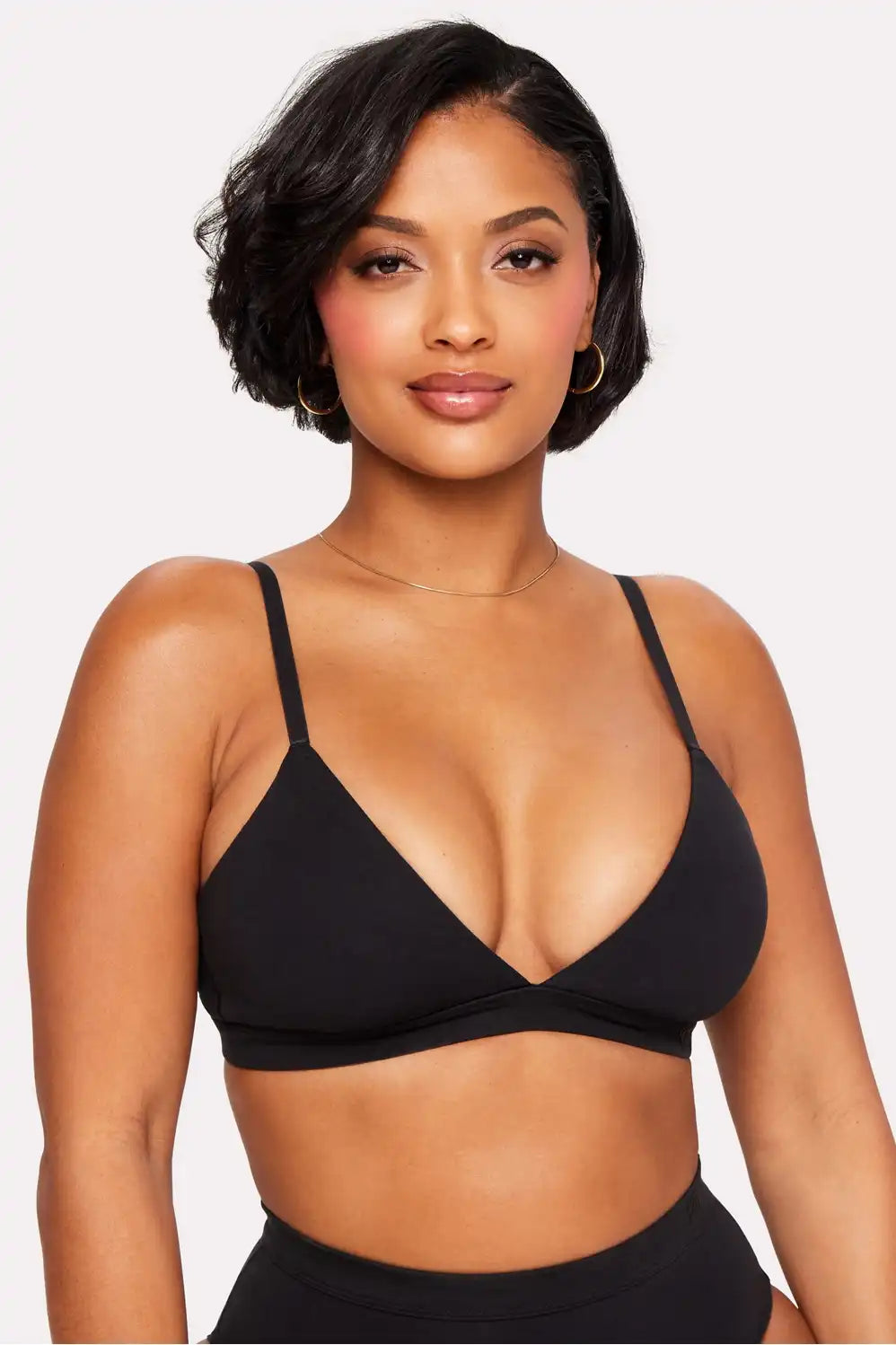Snug Cotton Supportive Triangle Bralette Main image
