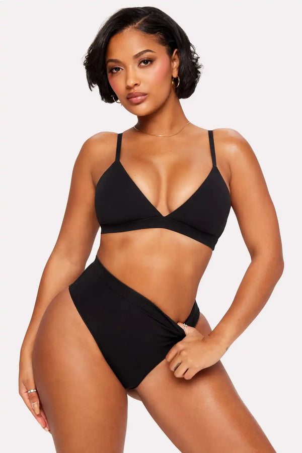 Snug Cotton Supportive Triangle Bralette