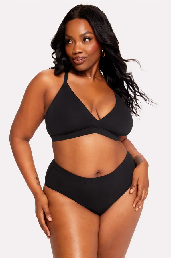 Snug Cotton Supportive Triangle Bralette