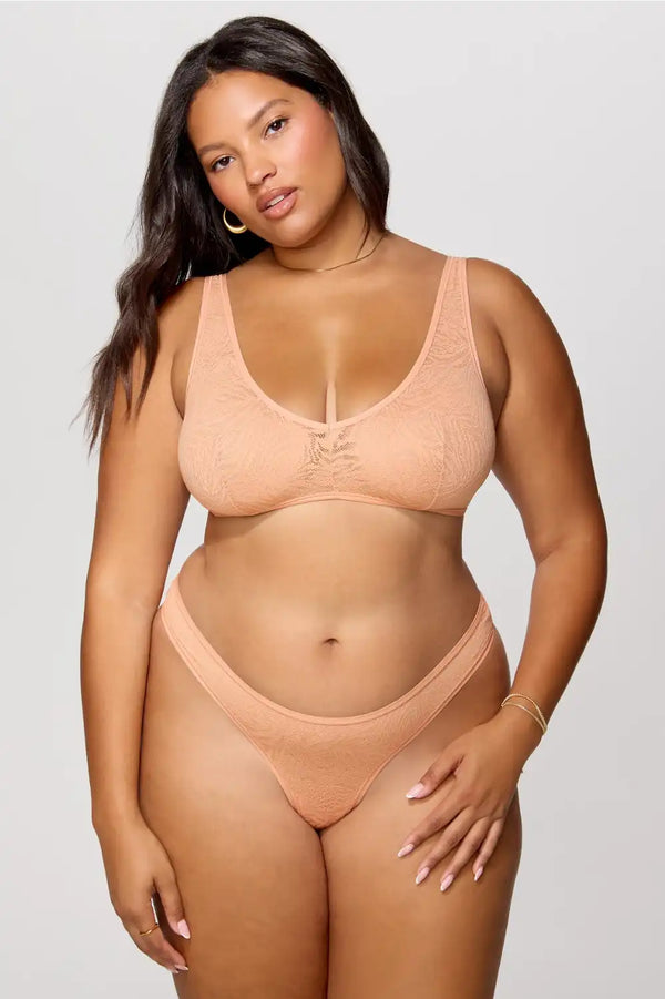 Hot Mesh Plunge Bralette