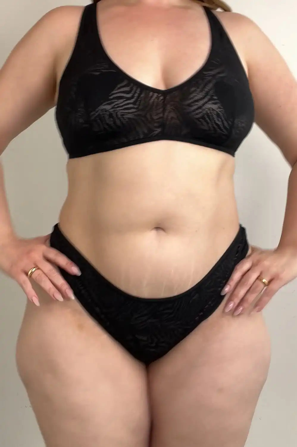 Hot Mesh Plunge Bralette