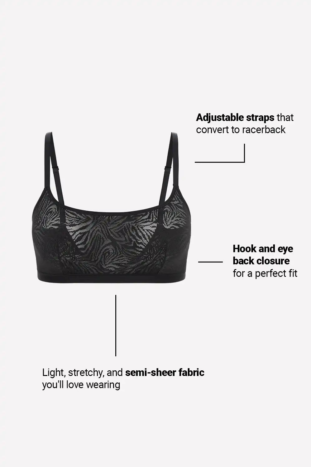 Hot Mesh Scoop Bralette
