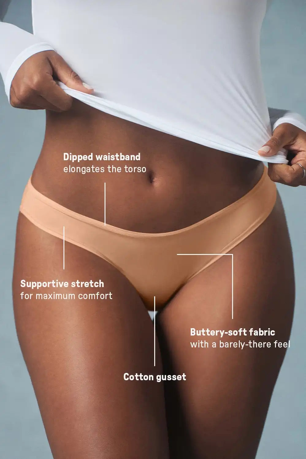 Stretchy Fit Dipped Bikini
