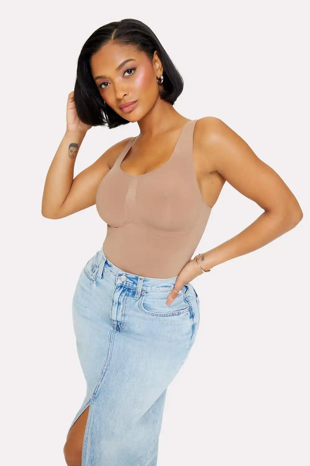 Nearly Naked Shapewear Thong Bodysuit