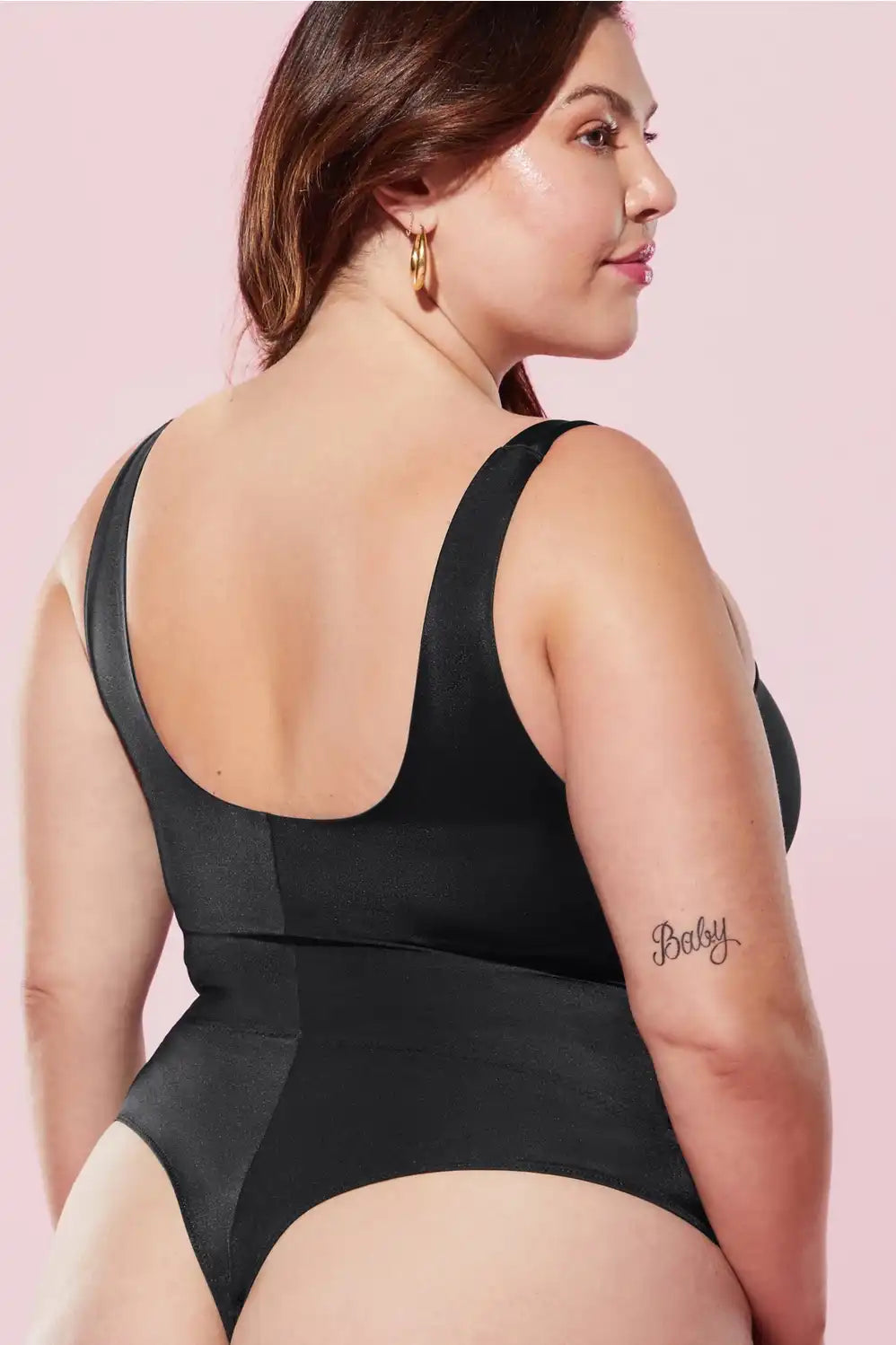 Headliner Shaping Open Bust Thong Bodysuit