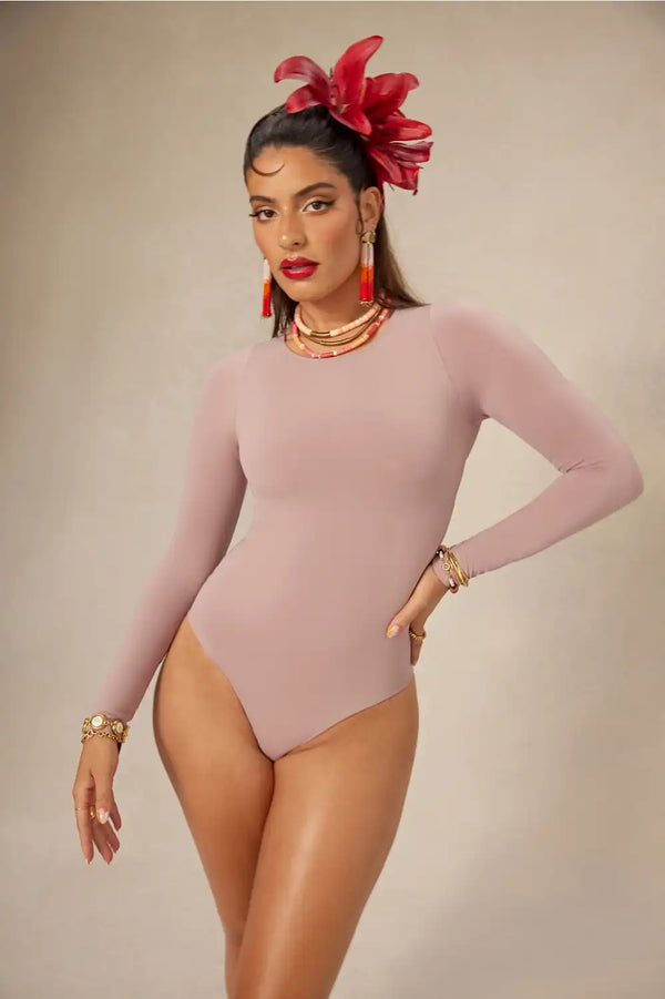 Nearly Naked Shapewear Long Sleeve Bodysuit