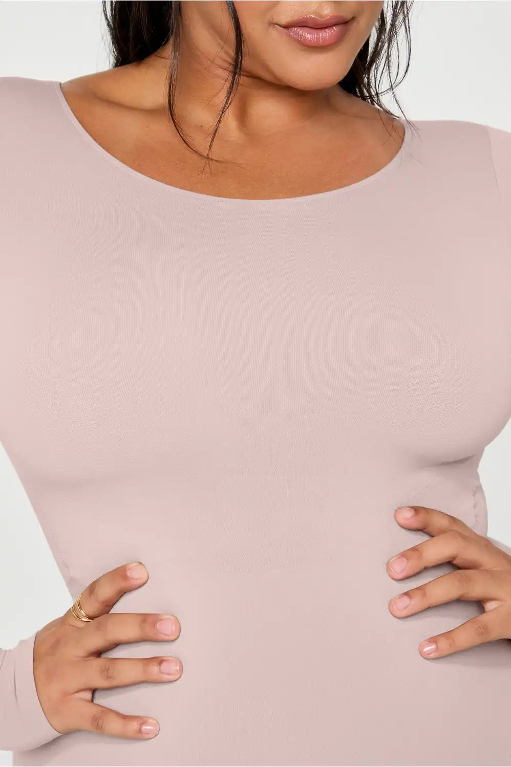Nearly Naked Shapewear Long Sleeve Bodysuit