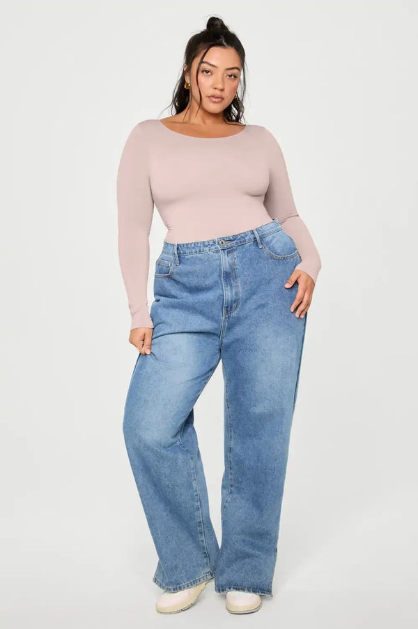 Nearly Naked Shapewear Long Sleeve Bodysuit