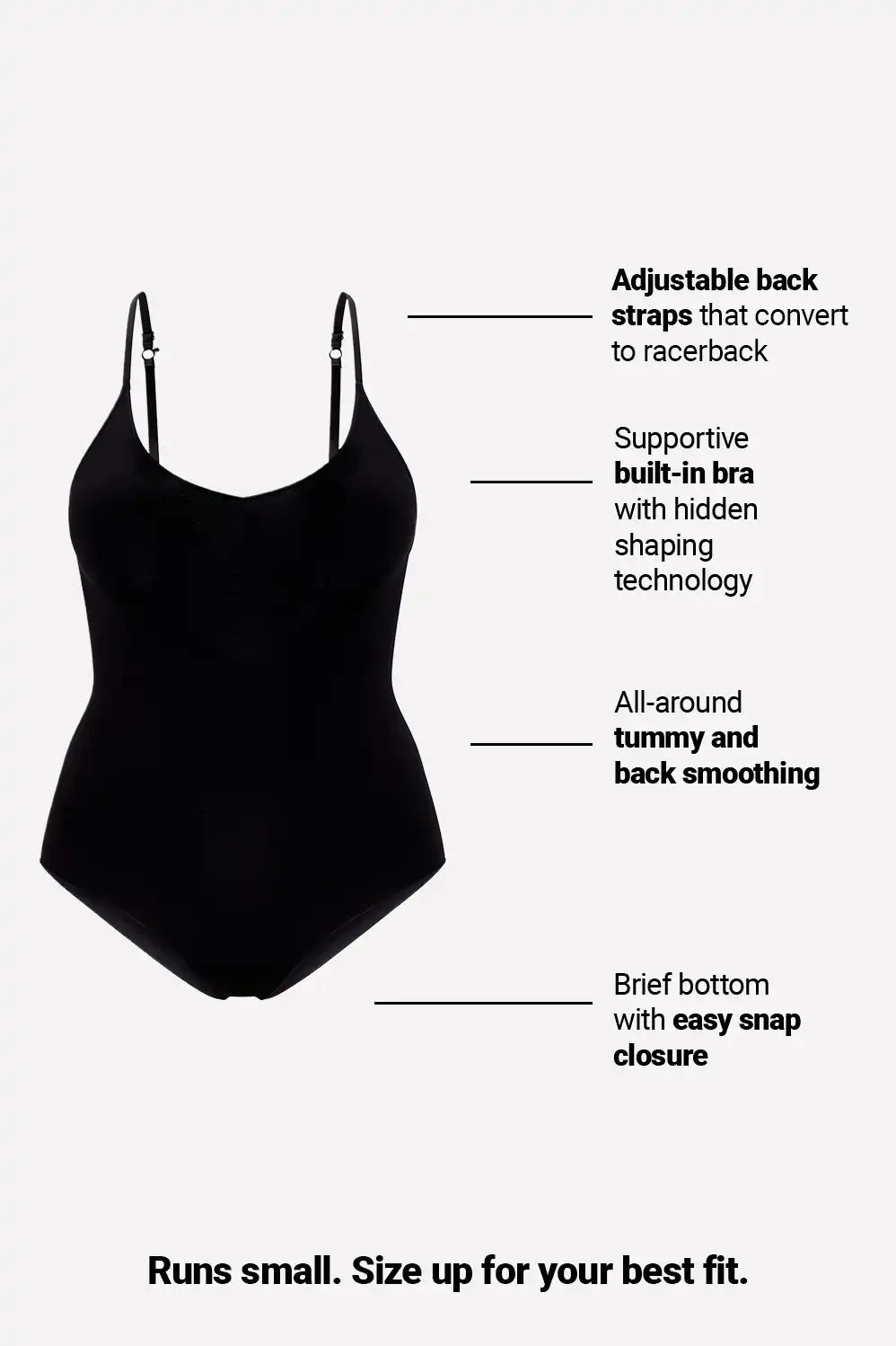 Nearly Naked Shapewear Strappy Bodysuit
