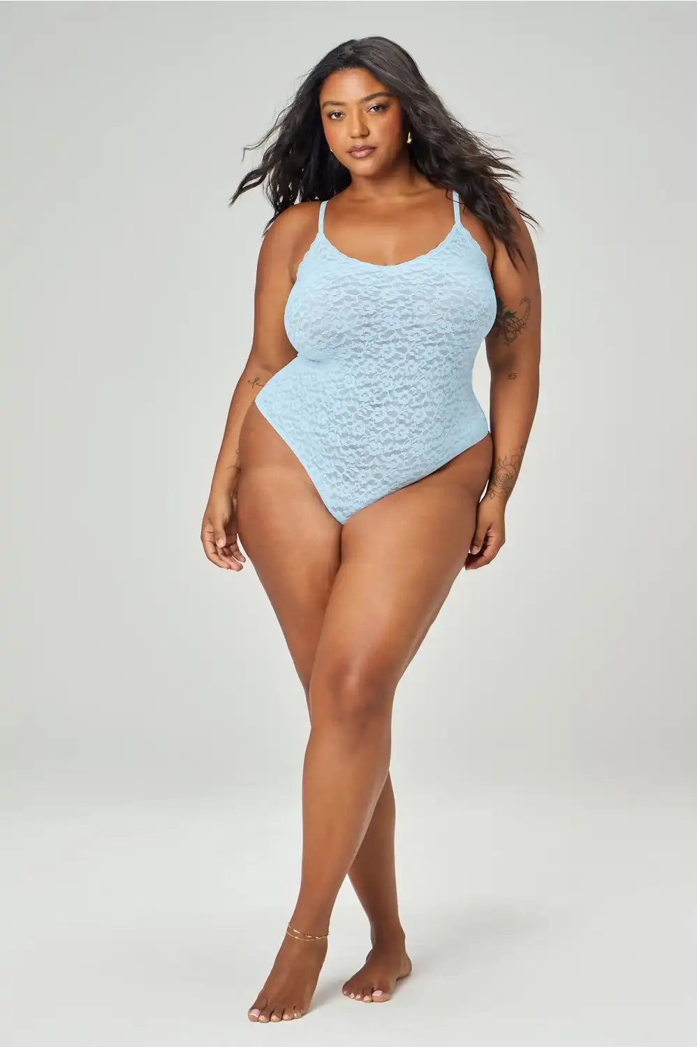 Lush Lace Strappy Bodysuit
