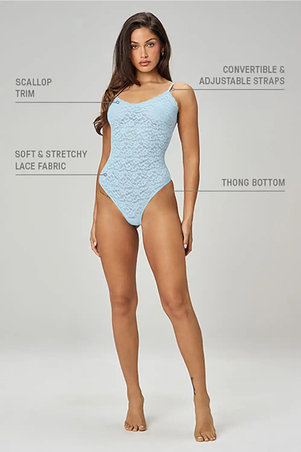 Lush Lace Strappy Bodysuit