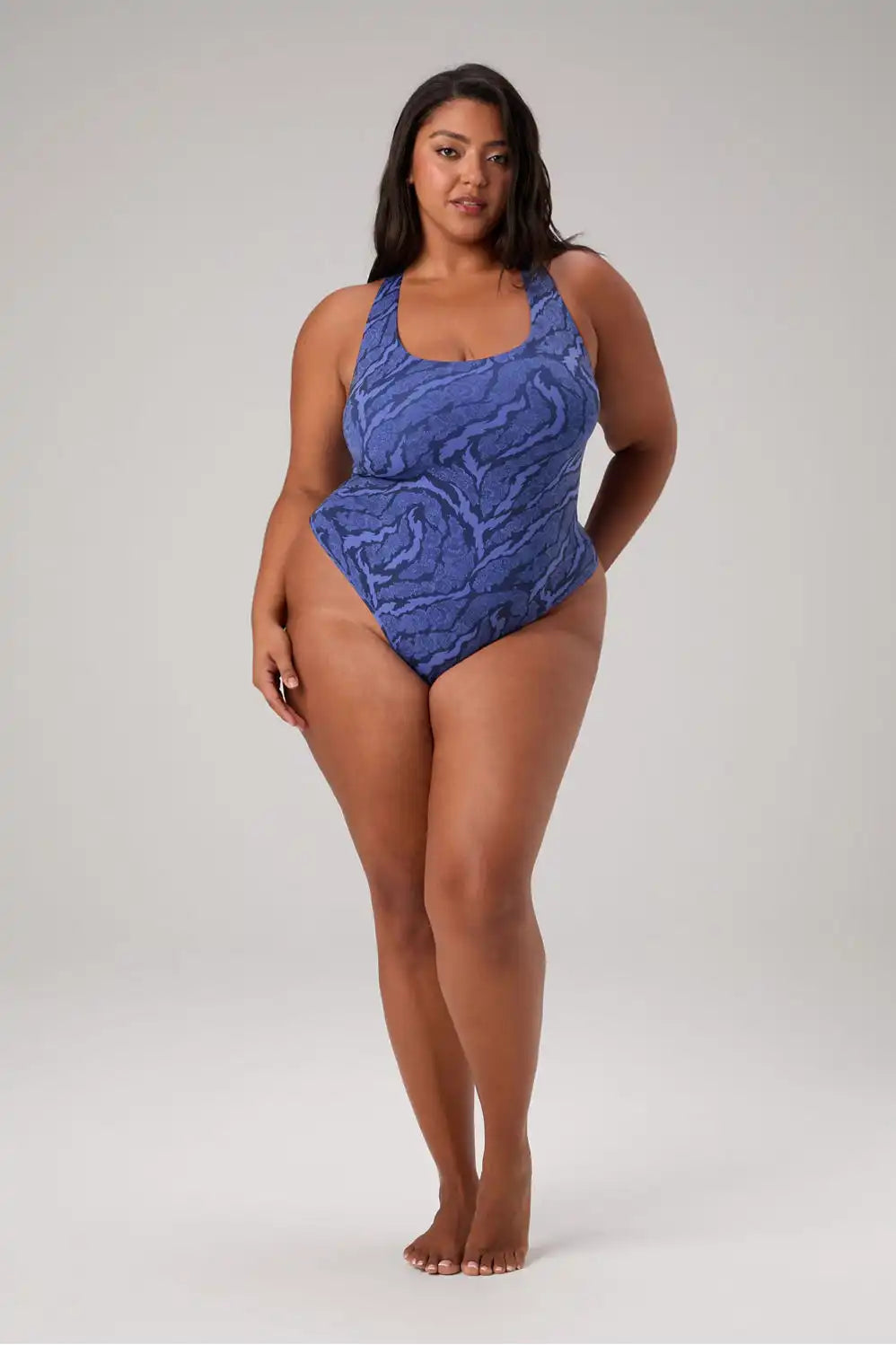 Stretchy Fit Racerback Thong Bodysuit