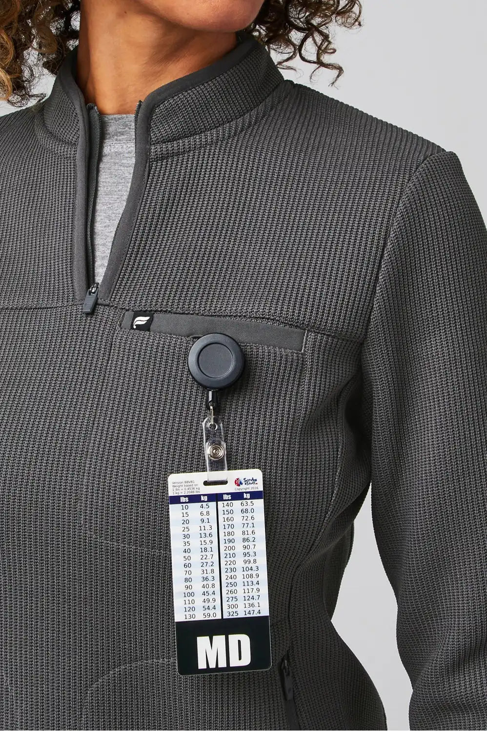 Pace Quarter Zip Scrub Jacket