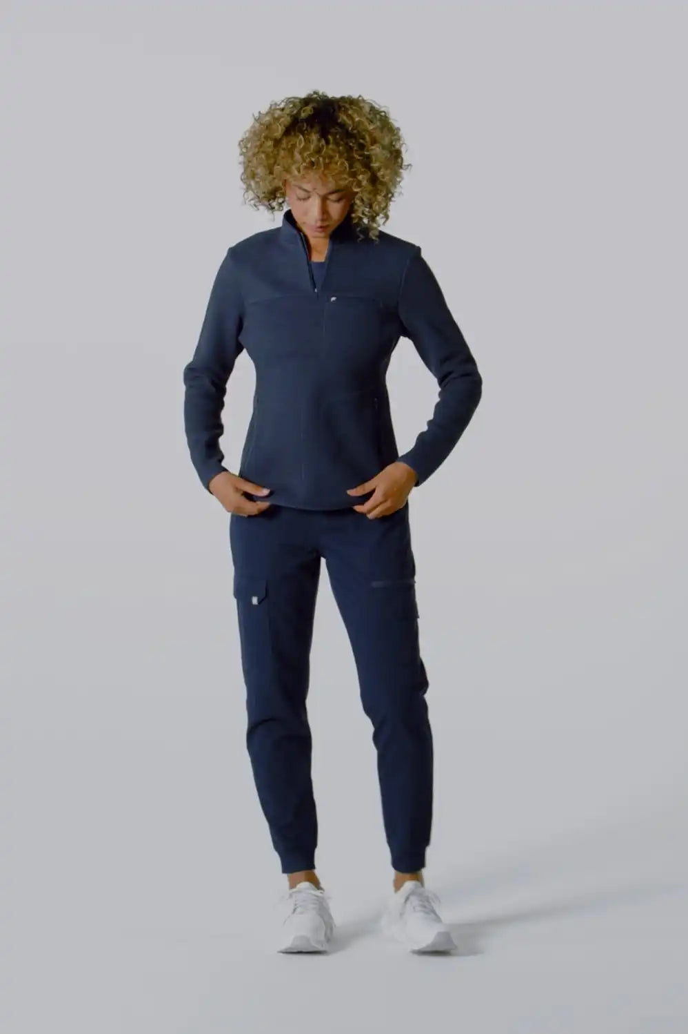 Pace Quarter Zip Scrub Jacket