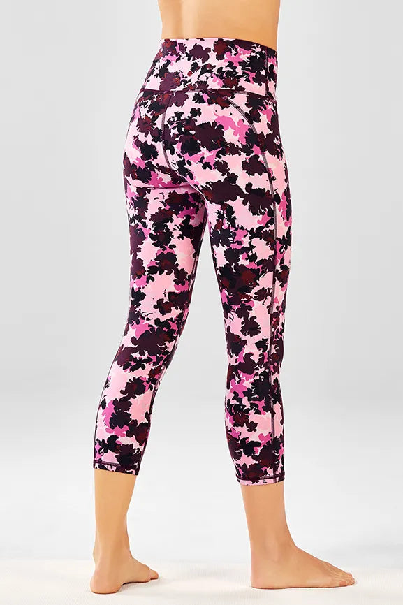 High-Waisted Printed PowerHold® Crop Secondary image